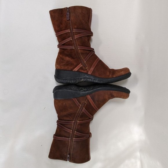 Clarks Artisan Collection Mid-calf Tan Boots 9.5M - Picture 9 of 12